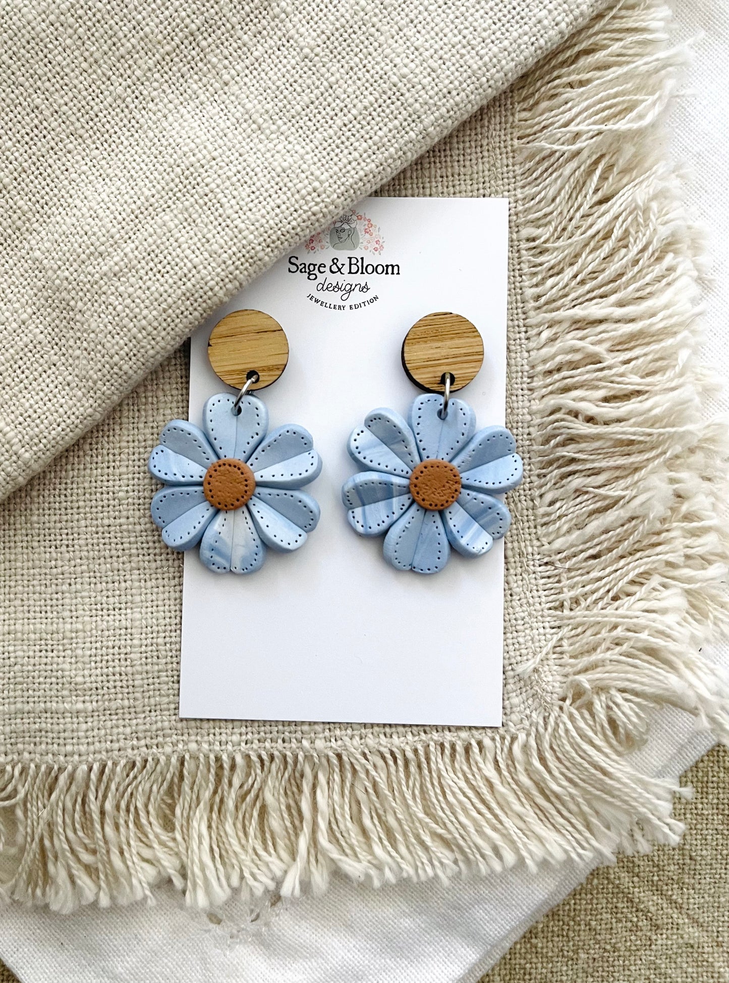 Classic Bloom Dangles - Blue