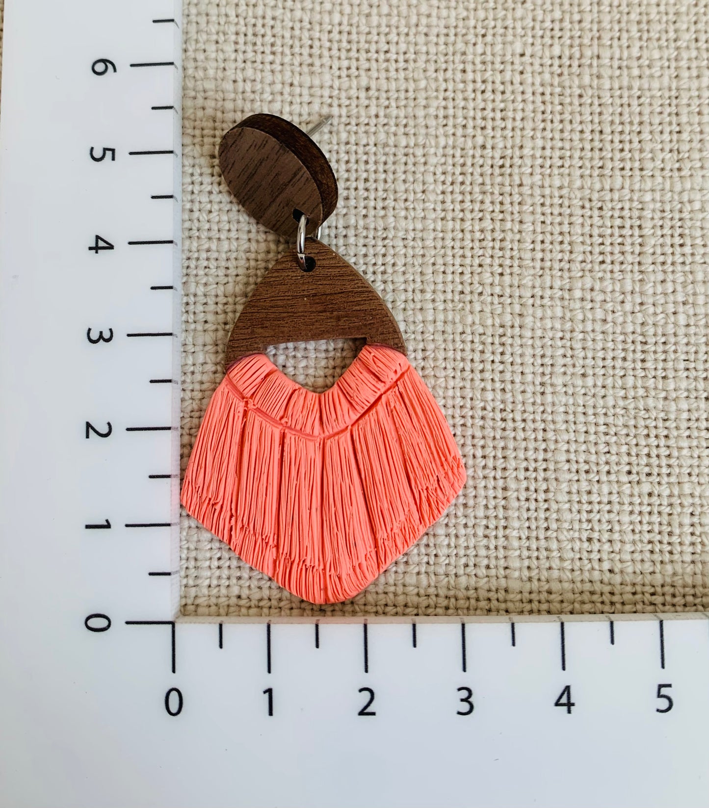 Coral Faux Macrame