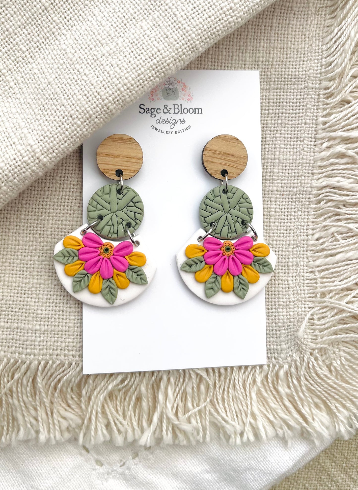 Happy Bloom Statement Dangles