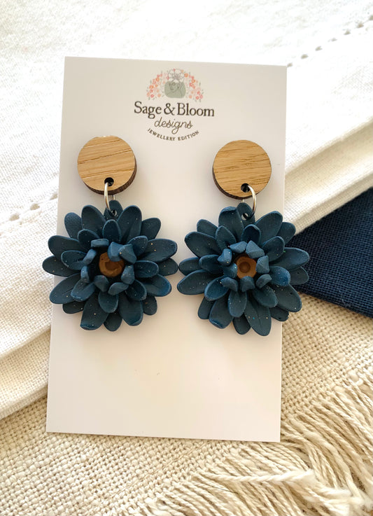 Dahlia Petite - (Navy)