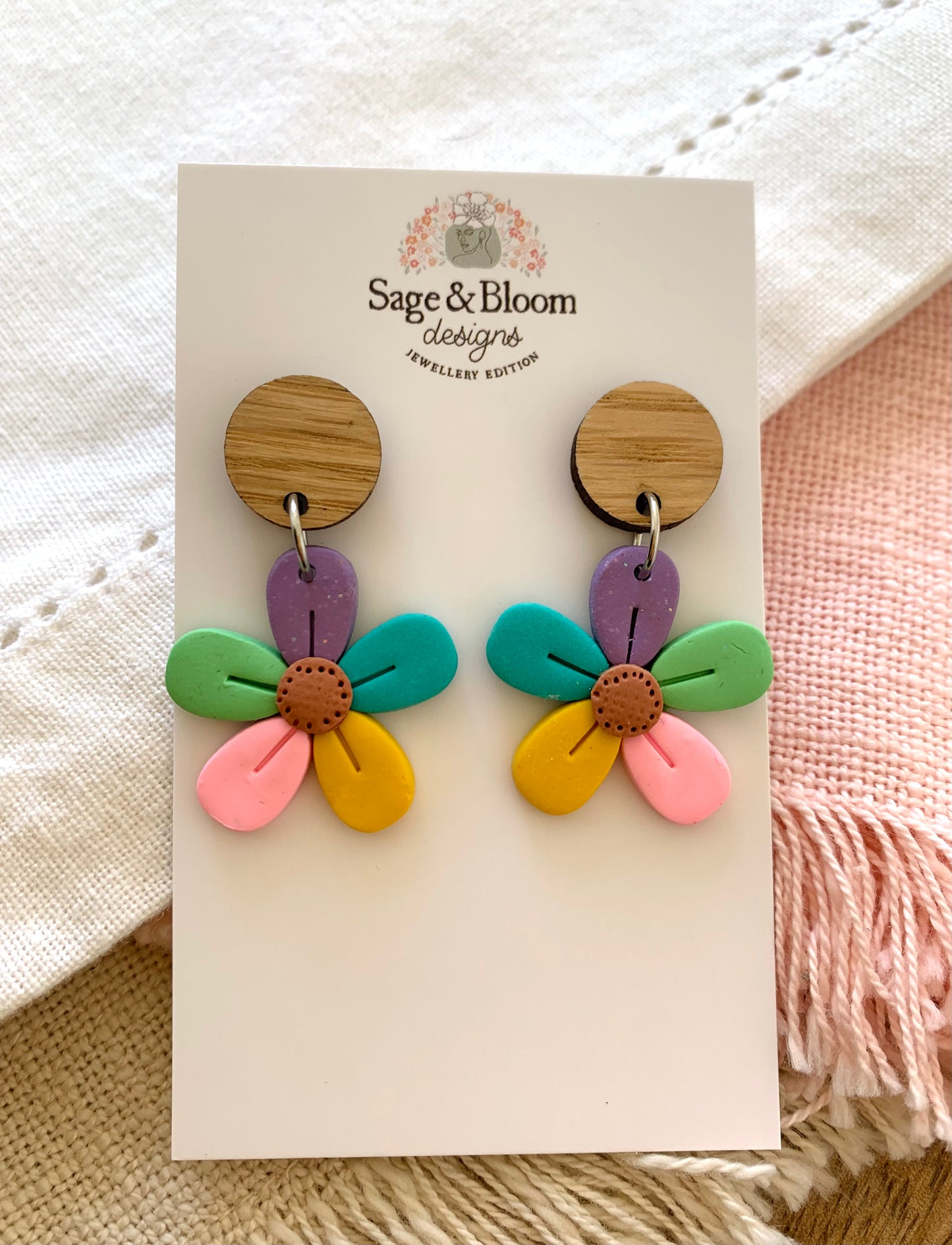 Petite Leather Look Bloom - Mixed